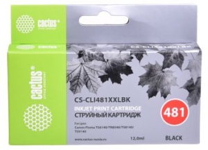   Cactus CS-CLI481XXLBK  (12)  Canon Pixma TR7540/TR8540/TS6140/TS8140