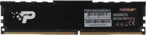    DDR 4 DIMM 16Gb PC21300, 2666Mhz, PATRIOT SL Premium (PSP416G26662H1) (retail)