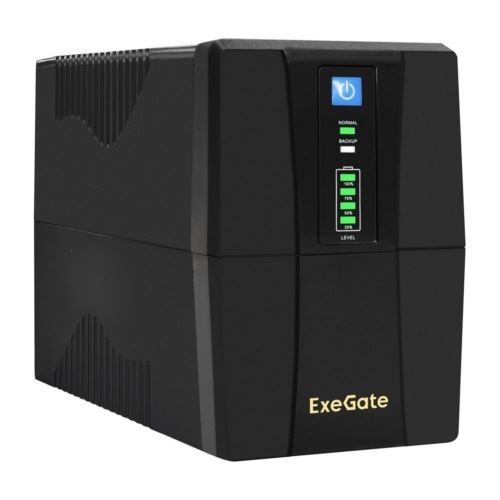 ИБП ExeGate EX292786RUS Power Back BNB-1000.LED.AVR.2SH.RJ.USB <1000VA/550W,LED, AVR, 2*Schuko, RJ45