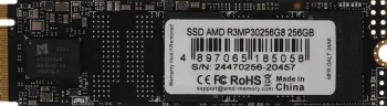  SSD AMD PCIe 3.0 x4 256GB R3MP30256G8 Radeon M.2 2280