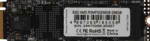  SSD AMD PCIe 3.0 x4 256GB R3MP30256G8 Radeon M.2 2280