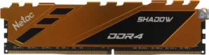   DDR 4 DIMM 8Gb PC21300, 2666Mhz, Netac Shadow NTSDD4P26SP-08Y   C19 Yellow,  