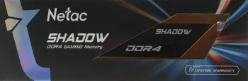   DDR 4 DIMM 8Gb PC21300, 2666Mhz, Netac Shadow NTSDD4P26SP-08Y   C19 Yellow,  