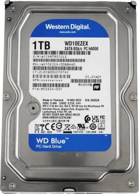   WD 1Tb 7200rpm WD10EZEX Original SATA-III Caviar Blue 64Mb 3.5