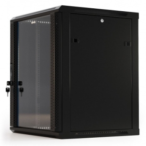   Hyperline TWB-1245-GP-RAL9004 19- (19), 12U, 650x 600 450,  