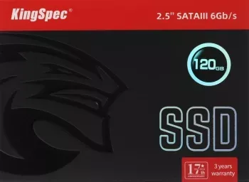  SSD KingSpec 120Gb P4 Series <P4-120>  2.5 (SATA3, up to 500/500MBs, 3D NAND, 25TBW)