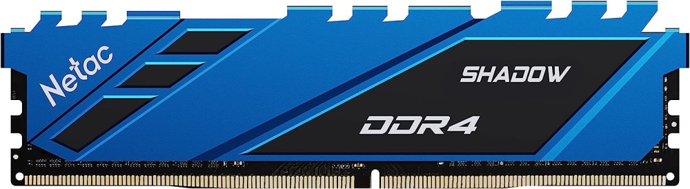  DDR4 Netac Shadow 8GB 3600MHz CL18 1.35V / NTSDD4P36SP-08B / Blue / with radiator