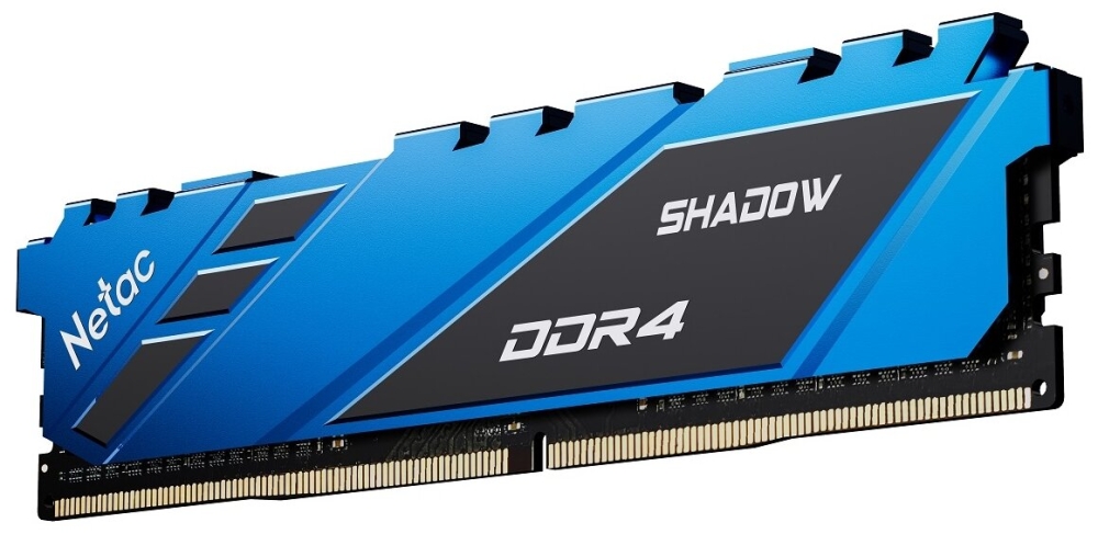   DDR4 Netac Shadow 8GB 3600MHz CL18 1.35V / NTSDD4P36SP-08B / Blue / with radiator