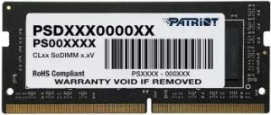   SO-DIMM DDR 4 DIMM 16Gb PC25600, 3200Mhz, Patriot Signature (PSD416G32002S) (reta