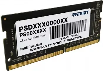   SO-DIMM DDR 4 DIMM 16Gb PC25600, 3200Mhz, Patriot Signature (PSD416G32002S) (reta