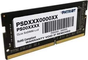   SO-DIMM DDR 4 DIMM 16Gb PC25600, 3200Mhz, Patriot Signature (PSD416G32002S) (reta