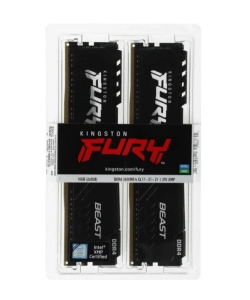   Kingston 16GB DDR4 3600MHz CL17 DIMM (Kit of 2) FURY Beast Black