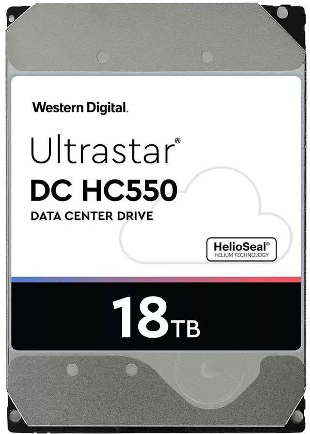 Жесткий диск Western Digital Original SATA-III 18Tb 0F38459 WUH721818ALE6L4 Ultrastar DC HC550 (7200