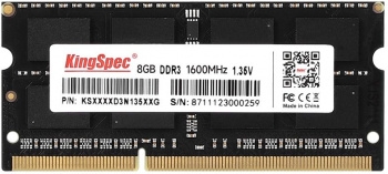   Kingspec 8Gb DDR3L 1600MHz SO-DIMM  KS1600D3N13508G RTL PC3-12800 CL11 204-pin 1.
