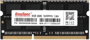   Kingspec 8Gb DDR3L 1600MHz SO-DIMM  KS1600D3N13508G RTL PC3-12800 CL11 204-pin 1.