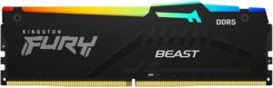   Kingston 8GB DDR5 5200 DIMM FURY Beast Black RGB KF552C40BBA-8 Non-ECC, CL40, 1.2