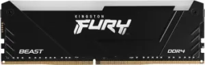   Kingston 8GB DDR4 2666MHz DIMM FURY Beast Black RGB PnP KF426C16BB2A/8 CL16, 1.2V