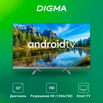  LED Digma 32 DM-LED32SBB39 Android TV Frameless Metal -/ HD 60