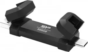  SSD Silicon Power USB-C 500GB SP500GBUC3S72V1K DS72 1.8  USB-A