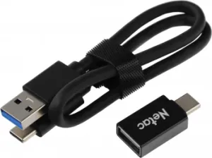  SSD External Netac 500Gb Z9 <NT01Z9-500G-32BK> (USB3.2, up to 550/480MBs, 9047.511.5mm,