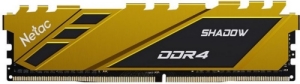  Netac 16Gb DDR4 3200Mhz DIMM PC25600, Shadow NTSDD4P32SP-16Y   C16 Yellow,  