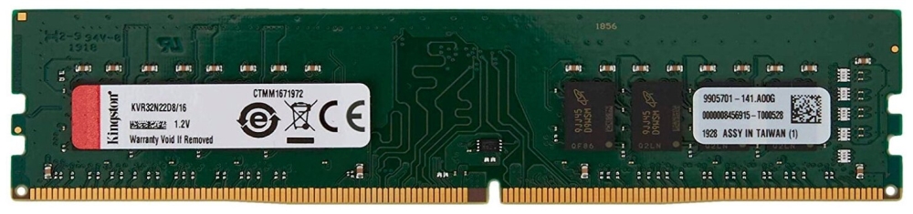   Kingston 16GB DDR4 3200MHz DIMM KVR32N22D8/16 PC4-25600, CL22